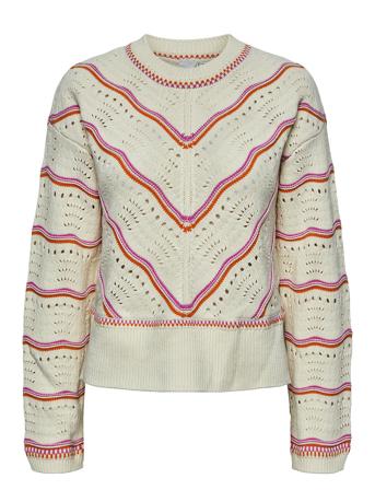 Yaslimera Ls Knit Pullover S. YAS Beige