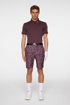 J.Lindeberg - Eloy Print Shorts - Golf - Purple - Men - 38