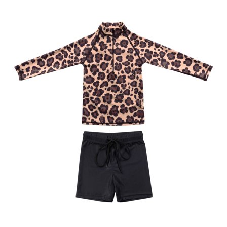 Piikaboo UV Suit 2-pieces Children swimming suits Brown 3-4 YEARS