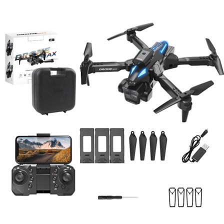 3-lins flygdrönare med fjärrkontroller Optiska flöden Positionerande Quadcopters Present till vänner Familj