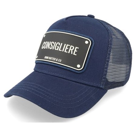 John Hatter & Co - Blå trucker Keps - Consigliere Navy Trucker @ Hatstore