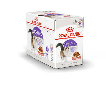 Royal Canin - Feline Wet Sterilised Gravy 85 g x 12 stk - porsjonsposer - Katt - Kattefôr & kattemat - Våtfôr og våtmat - ZOO.no