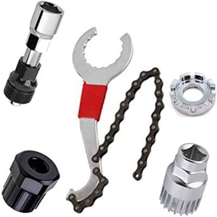 Verktyg för borttagning av cykelkassett, vevarmsavdragare, cykelunderhållsverktyg, verktygssatser för reparation av mountainbike och cykel