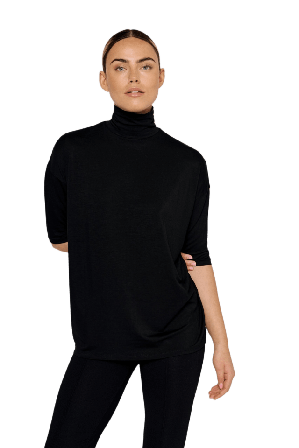 Residus Tomasine Turtleneck - Black T-shirts & toppar Dam Svart XS