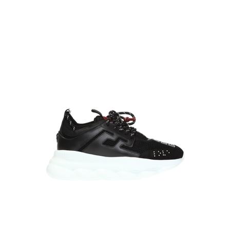 Versace, Chain Reaction sneakers Zwart, Heren, Maat:40 EU