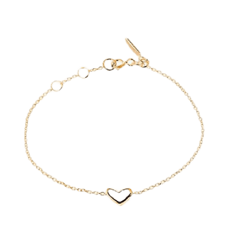 Drakenberg Sjölin Loving heart medium single bracelet Armband Dam Guld ONESIZE