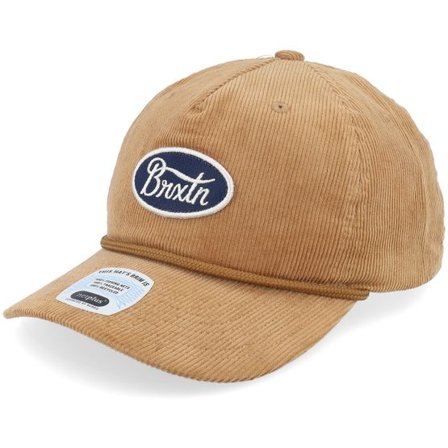 Brixton - Beige unconstructed Keps - Parsons Netplus Golden Brown Dad Cap @ Hatstore