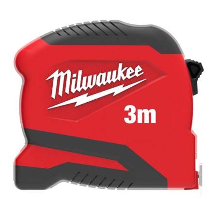 Milwaukee Compact Slim Målebånd Ekstra tynn og lett 3 m - 19 mm, Måleinstrumenter