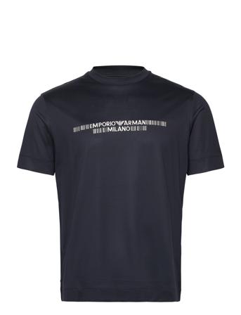 T-Shirt T-shirts Short-sleeved Marineblå Emporio Armani*Betinget Tilbud