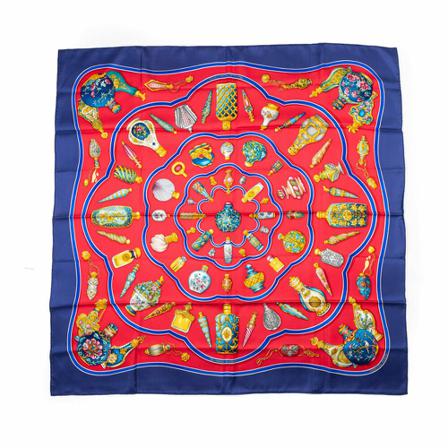 Hermès Vintage, Pre-owned Scarf 90*90cm Roze, Dames, Maat:ONE Size