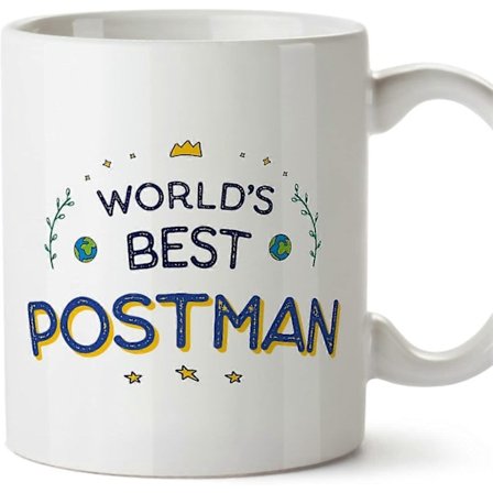 Postbud Mand Krus Verdens Bedste Sjove Gave til Kolleger Keramisk 330 ml Krus