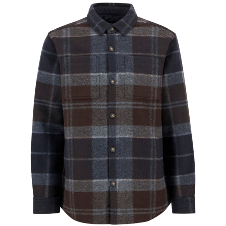 Barbour M's Chapter Tailored Check Overshirt Midnight Oak Tartan