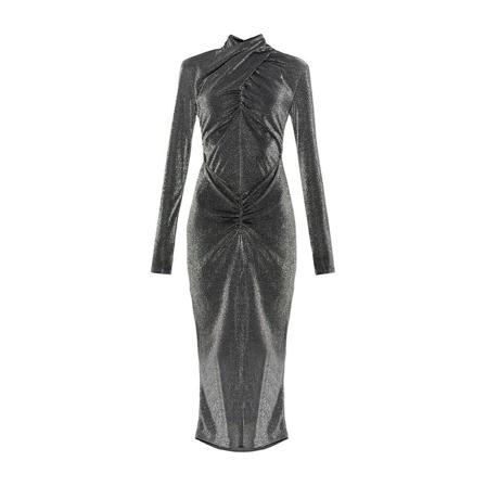 AllSaints, Dresses Grijs, Dames, Maat:M