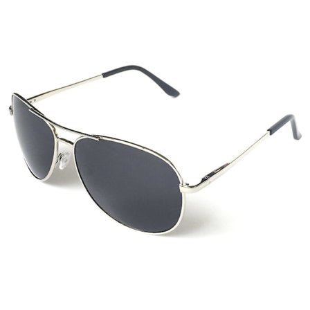 Premium Military Style Klassiska Aviator Solglasögon, Polariserad, 100% UV-skydd Svart