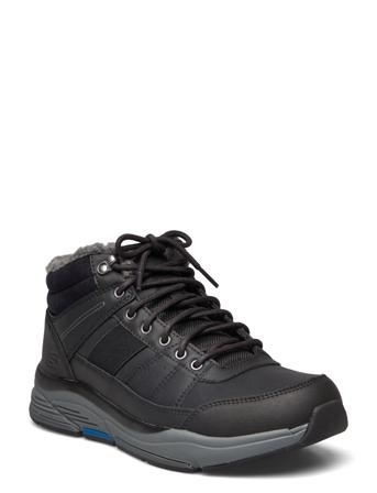 Mens Relaxed Fit Benago - Treno Nyörisaappaat Musta Skechers