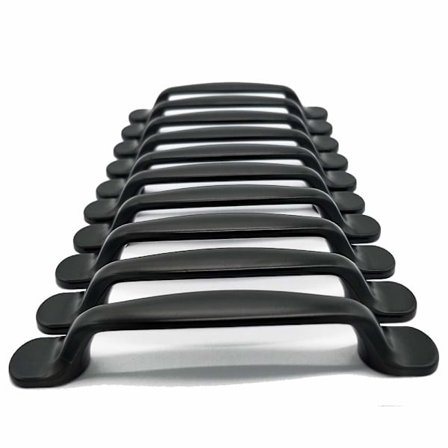10x Qrity 96mm mustat keittiön kaapin vetimet