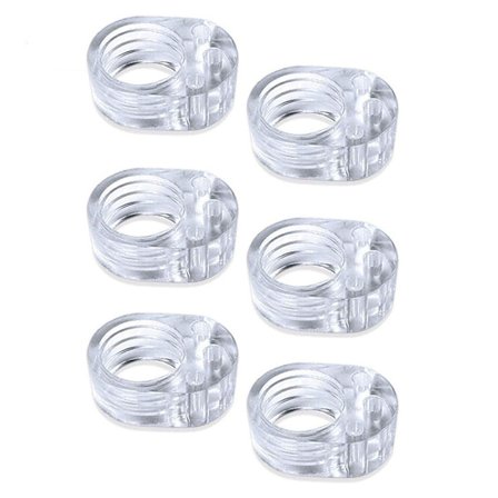 Väggskydd för dörrhandtag 6-pack Transparent