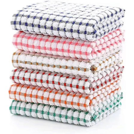 6-pack Kökshanddukar (Slumpmässig Färg)