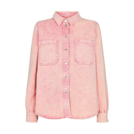 IVY Copenhagen Lavina Denim Shirt Azid Color , Roze , Dames , Maat: S