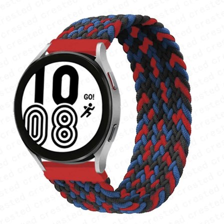 Flätat Solo Loop Armband för Samsung Galaxy Watch 4/Classic, 46mm/42mm/Active 2/Gear S3 armband 20mm/22mm Galaxy Watch 3 Armband