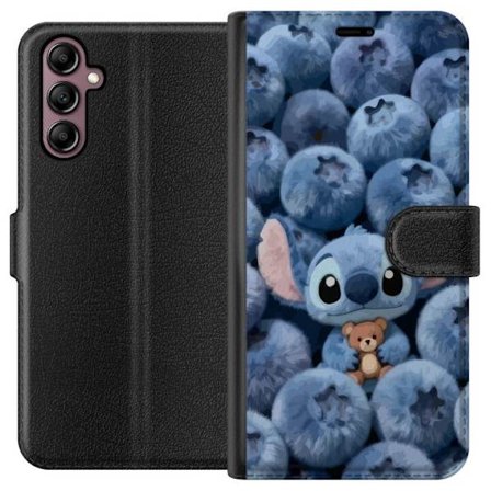 Yhteensopiva Lompakkokotelo Samsung Galaxy A14 5G Lady Gaga minimalistinen juliste kitaralla ja monokromisella suunnittelulla