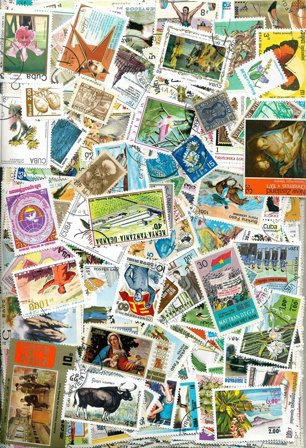 Oversø 2000 forskellige frimærker - Stemplet - Stemplet