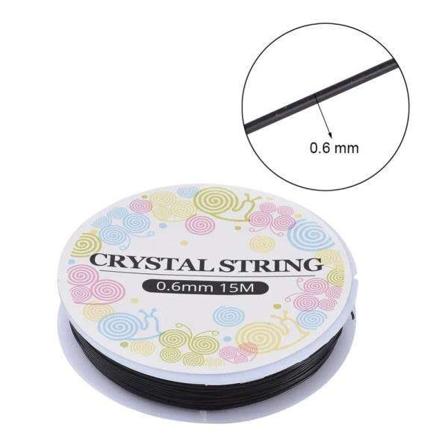 Elastisk tråd för smyckestillverkning - Crystal string Black
