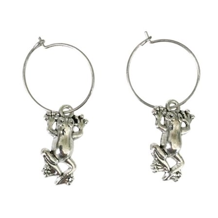 Earrings - Creoles - Frog