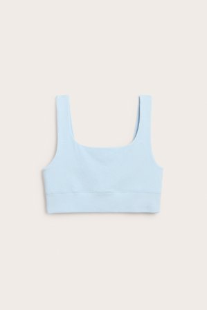 Kappahl | Top stanik z mieszanki bawełny | Niebieski