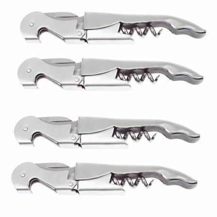 Korketrækker / Vinfåbner 4-pak | Rustfrit | Pro