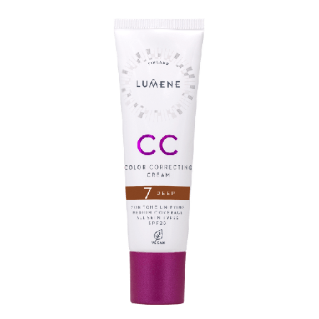 Lumene CC Color Correcting Cream SPF 20 Foundation Dam Blå 30 ML