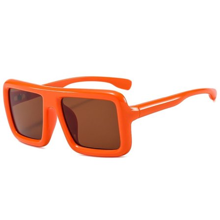 Firkantede solbriller Solbriller med tykk innfatning ORANSJE ORANSJE