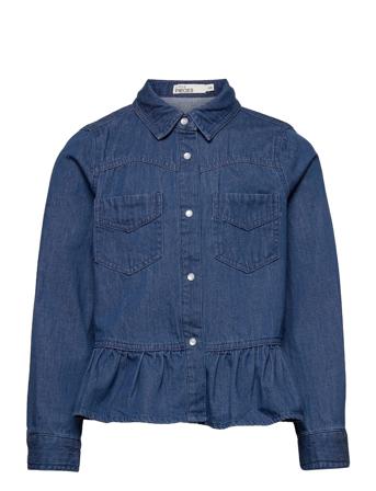 Lpaqua Ls Denim Shirt Blue Little Pieces