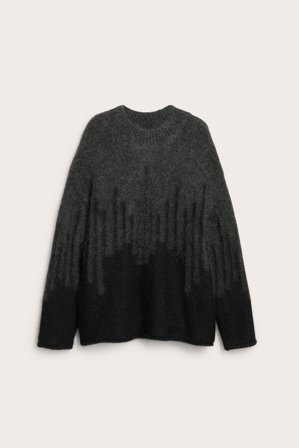 Kappahl | Sweter z dzianiny z mieszanki wełny | Czarne