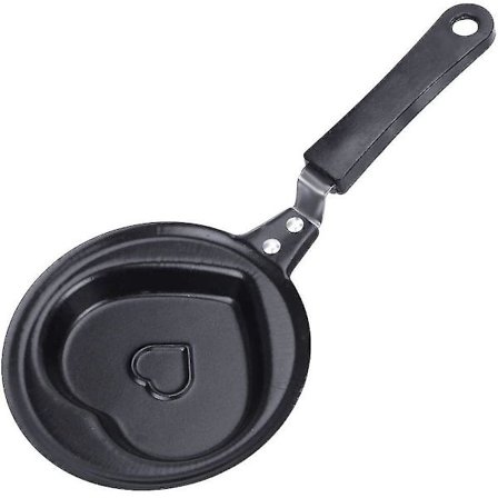 Musta Mini Aamiaismunien Paistinpannu Tarttumaton Sydän