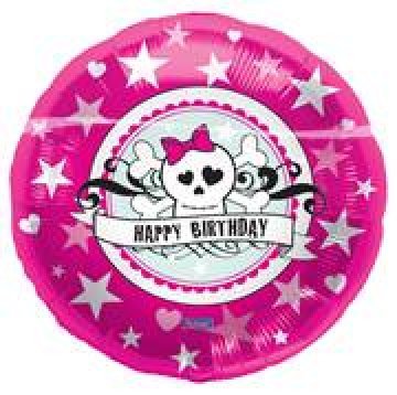 Heliumballong rosa pirat 45 cm - Piratkalas Dekoration - Kalas Dekoration - Kalaslagret.se