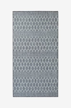 KM Home - Slätvävd Madrid - Grå - Slätvävda mattor - 80X340 - Från Homeroom