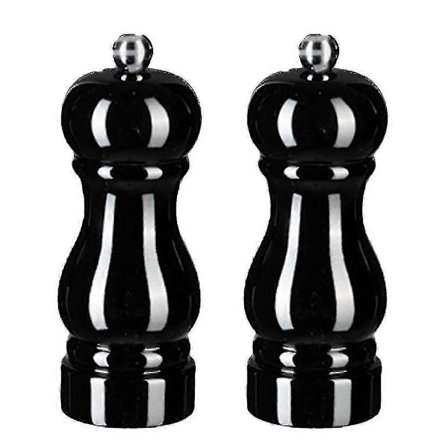 Salt- och pepparkvarnset, manuell pepparkvarn med justerbar grovlek, påfyllningsbara kryddkvarnar