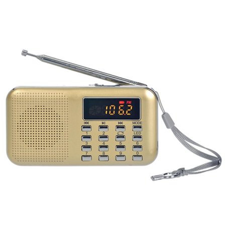 Y-896 Digital Radio Genopladelig Lommelygte Funktion 3w Mini
