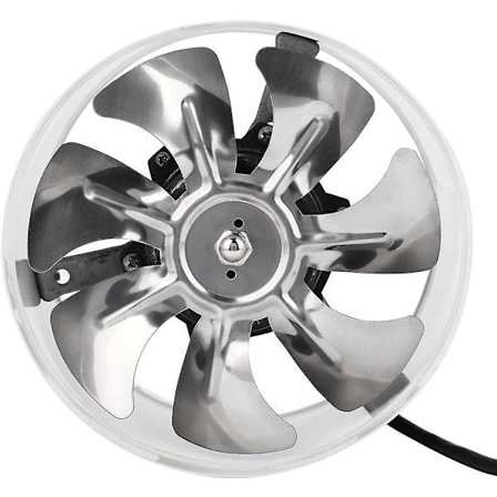 50W 220V 180mm Avtrekksvifte, Stille Avtrekksvifte Veggmontert Lufteventilator Avtrekksystem Ventilasjon for Kjøkken, Bad, Toalett