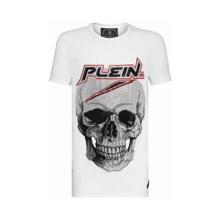 Philipp Plein T-Shirts , Wit , Heren , Maat: S