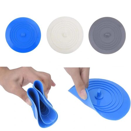 3-pack badkarsproppar, 15 cm stor silikonbadkarspropp