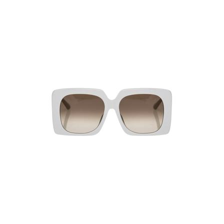 Linda Farrow SunBril , Wit , Dames , Maat: ONE Size Zonnebrillen