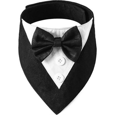 1 st Formell Hund Smoking Bröllop Hund Bandana Hund Bröllop Smoking med Fluga Hund Födelsedagskostym Justerbar Hund Formell Outfit för Mellanstora 