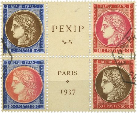 Frankrig 1937 - YT 348-351 - Stemplet