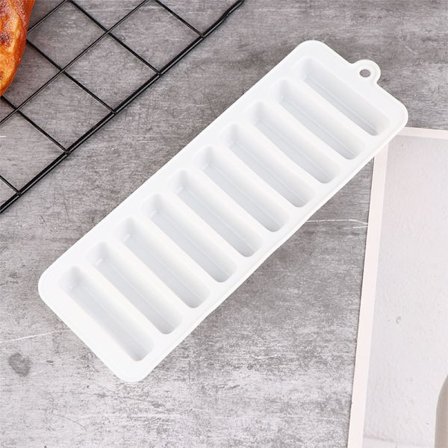 1 st långremsa silikon form bricka Ice Cube Mould Grå