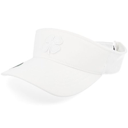 Black Clover - Vit visor Keps - Premier 12 White W 3d White Clover Visor @ Hatstore