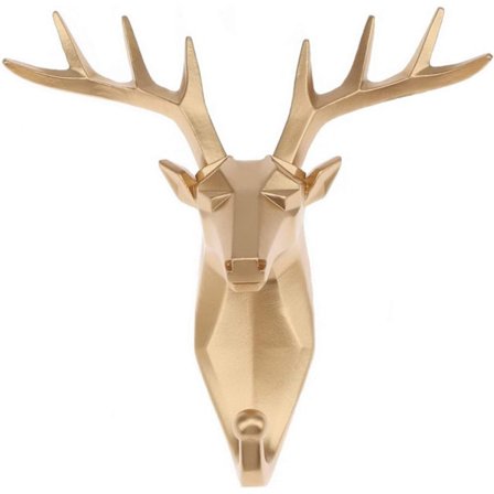 Seinän taide makuuhuoneen jouluseinäkoukku Koti sisustus Luova eläin Kulta Hirvenpää Takki Laukku Ripustus Hartsi