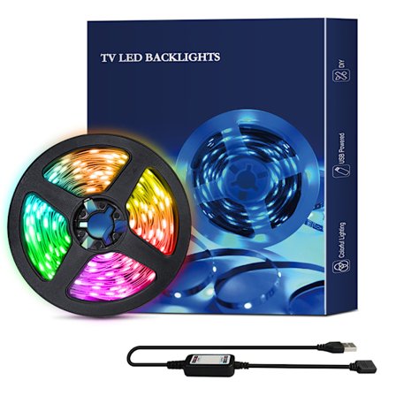 5V LED-remsor 5050 RGB flexibel bandtejp PC TV-bakgrundsbelysning Bluetooth musiksynkronisering USB LED-lampor APP-kontroll