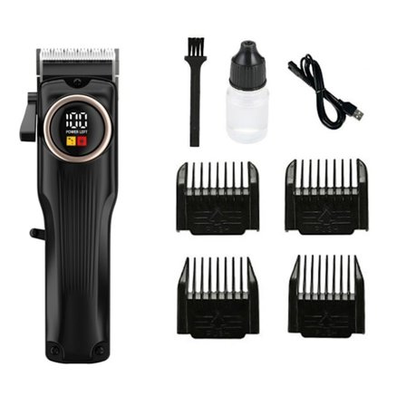 Professionel Kæledyrshårklipper med Keramisk Blad & LCD-Display